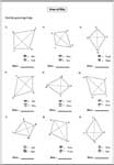 Rhombus and Kite Area Worksheet