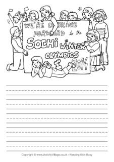 Sochi Winter Olympics Printables