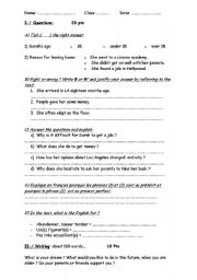 Spanish Questions Worksheet