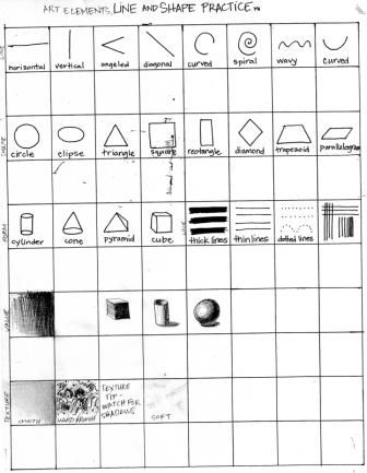 Art Elements Worksheet