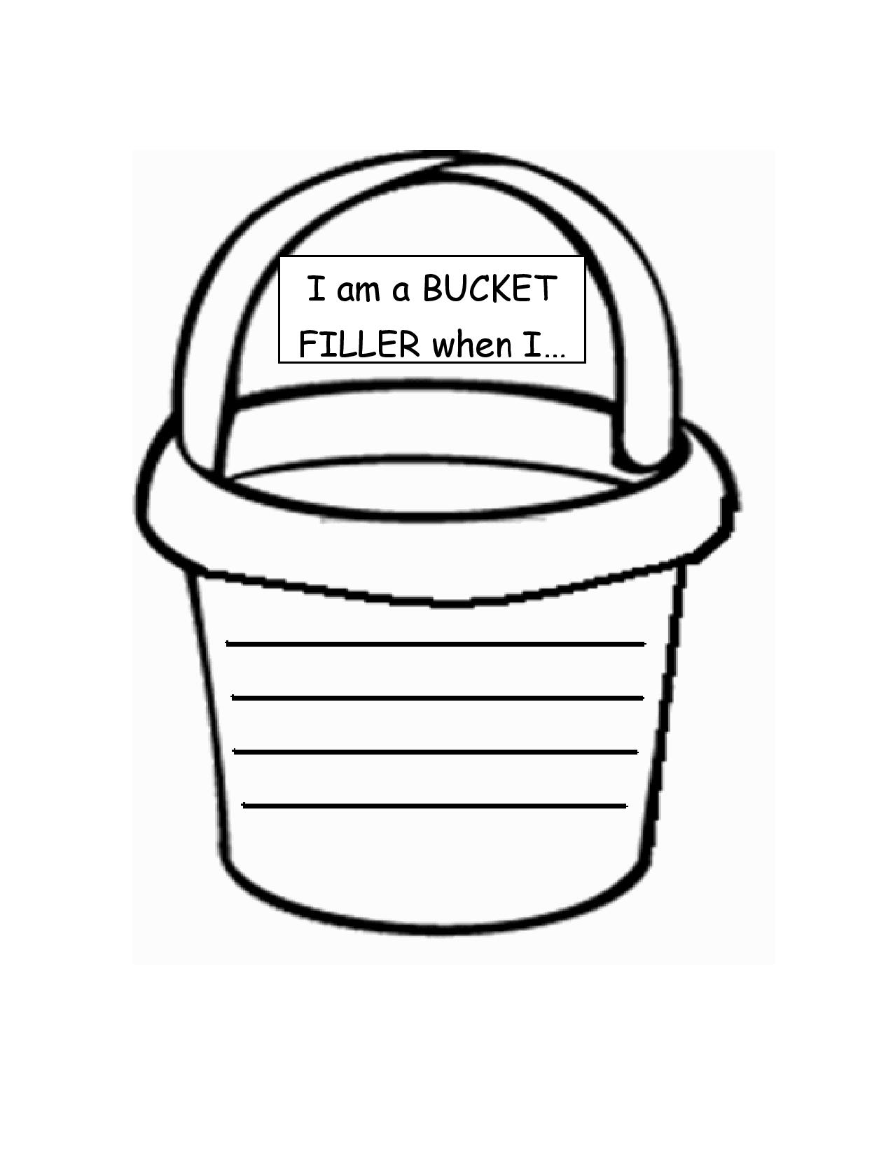 Bucket Filler Coloring Pages