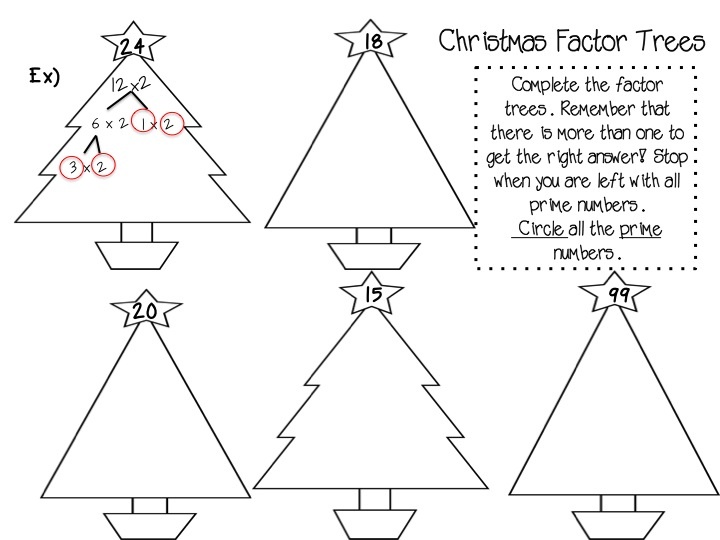 Christmas Factor Tree