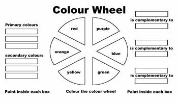 Color Wheel Worksheet Printable