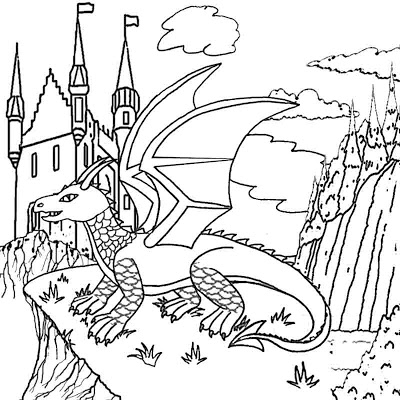 Cool Dragon Coloring Pages Printable