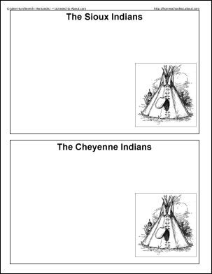 Native American Worksheets For Kindergarten