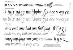 Printable Italic Calligraphy Practice