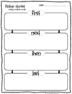 First Next Then Last Graphic Organizer