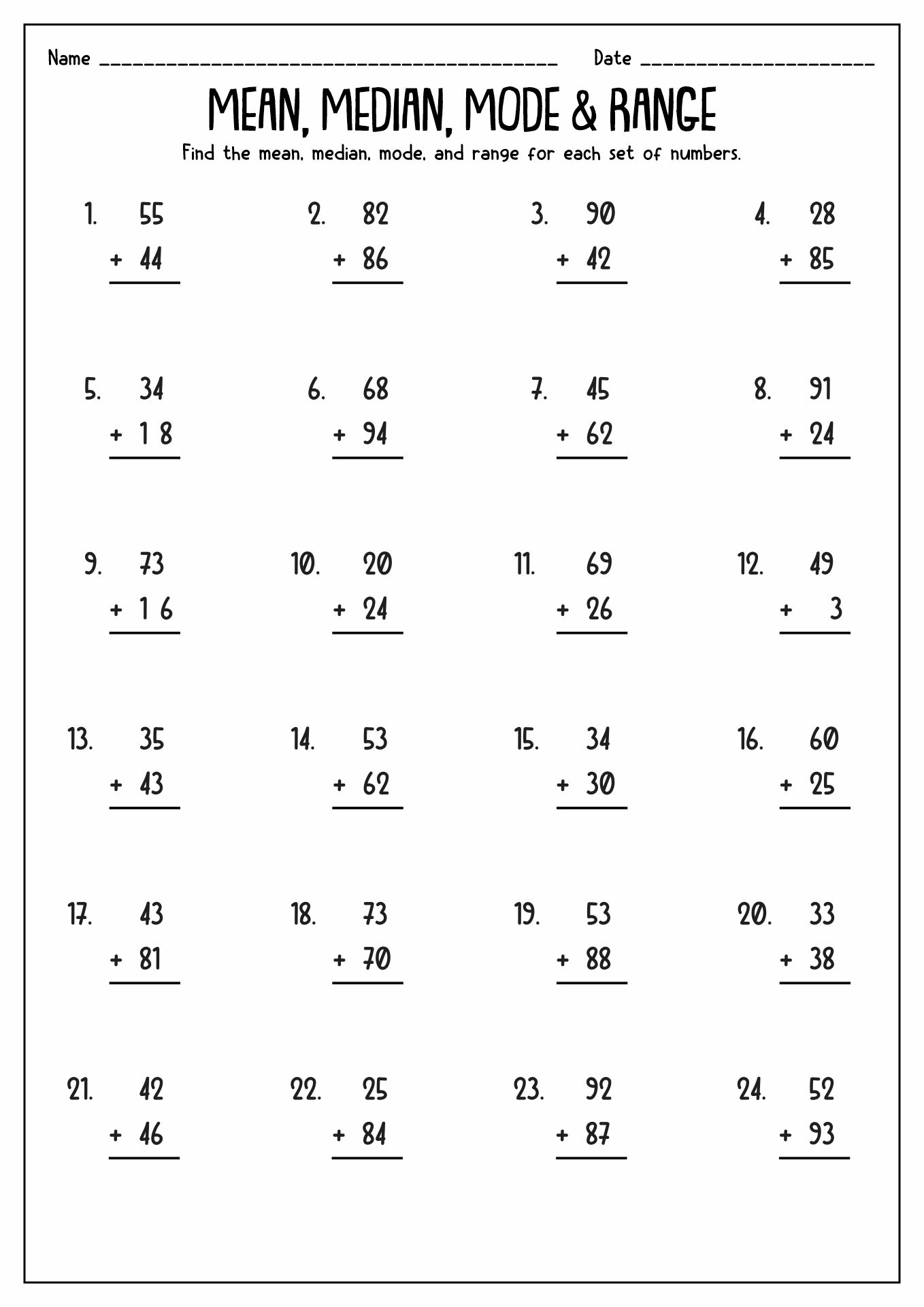 11 Hard Math Worksheets Addition Worksheeto