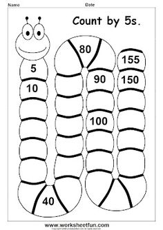 Skip Counting by 5 Worksheets