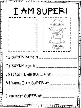 Super Heroes Letters Worksheet