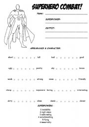 Superhero Worksheets Printables