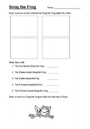 The Princess and the Frog Worksheets