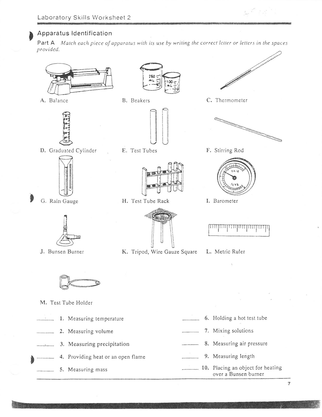 13 Lab Equipment Worksheet Answers Worksheeto