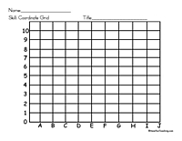 Blank Coordinate Grid Worksheets