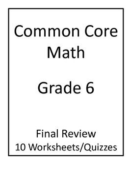 Common Core 6th Grade Math Worksheets