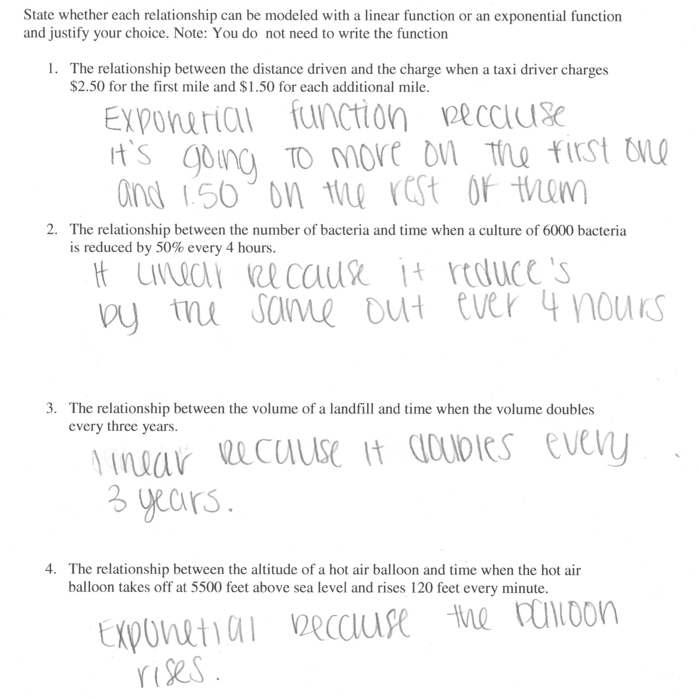 17 Linear Function Word Problems Worksheet Worksheeto