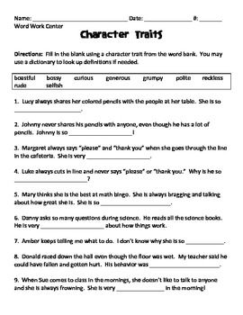 Fill in the Blank Worksheets 2nd Grade