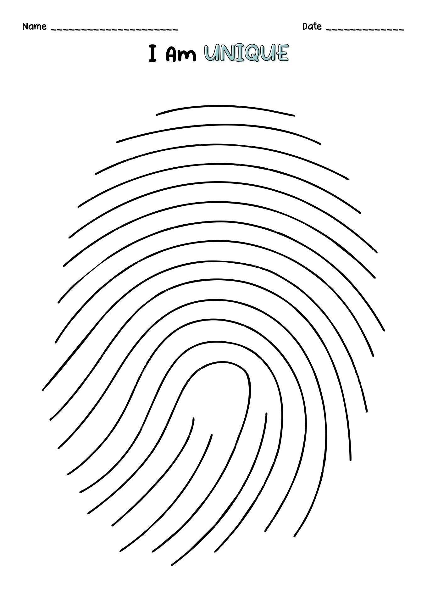 Printable Fingerprint Patterns