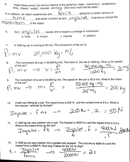 7 Physics Reflection Worksheet Worksheeto