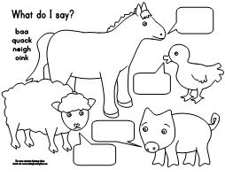 Animal Sound Worksheets Printable