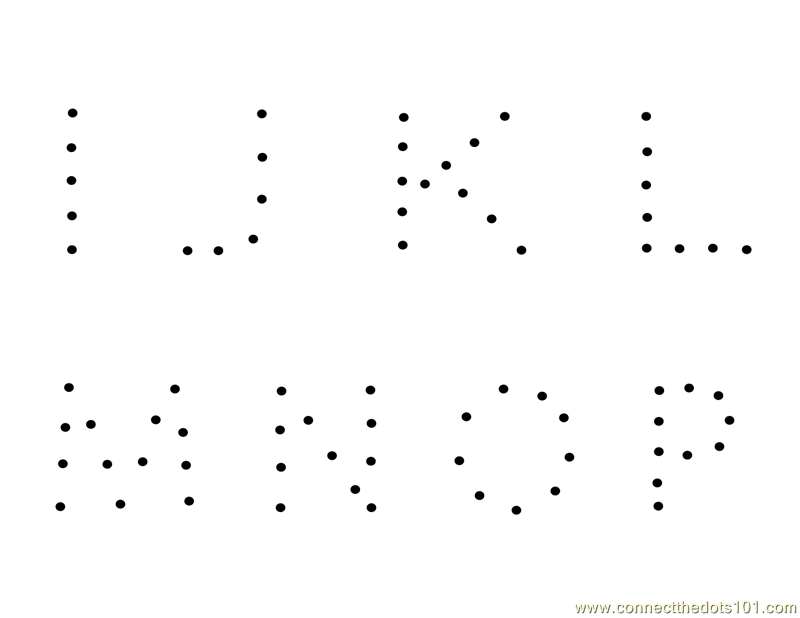 9 Dots Letters Worksheets Worksheeto