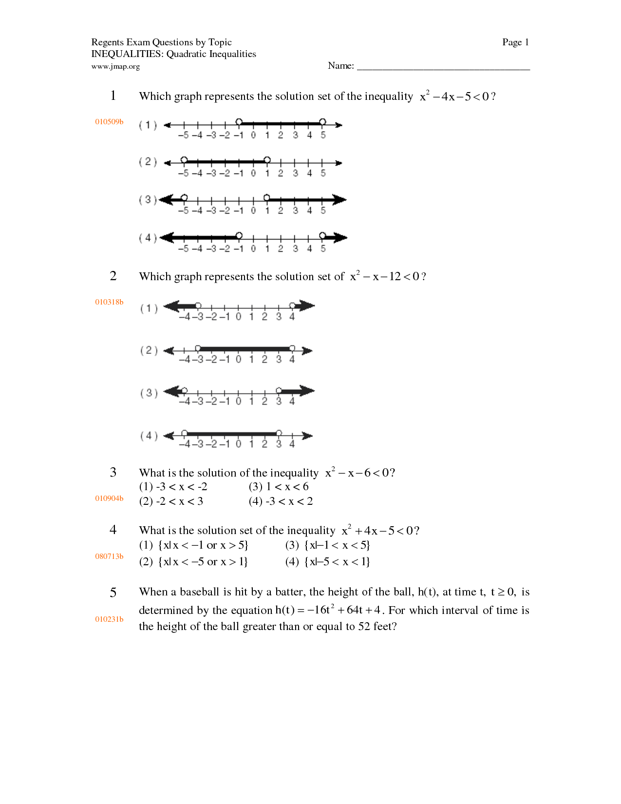 12 Inequalities Worksheet Kuta Software Worksheeto