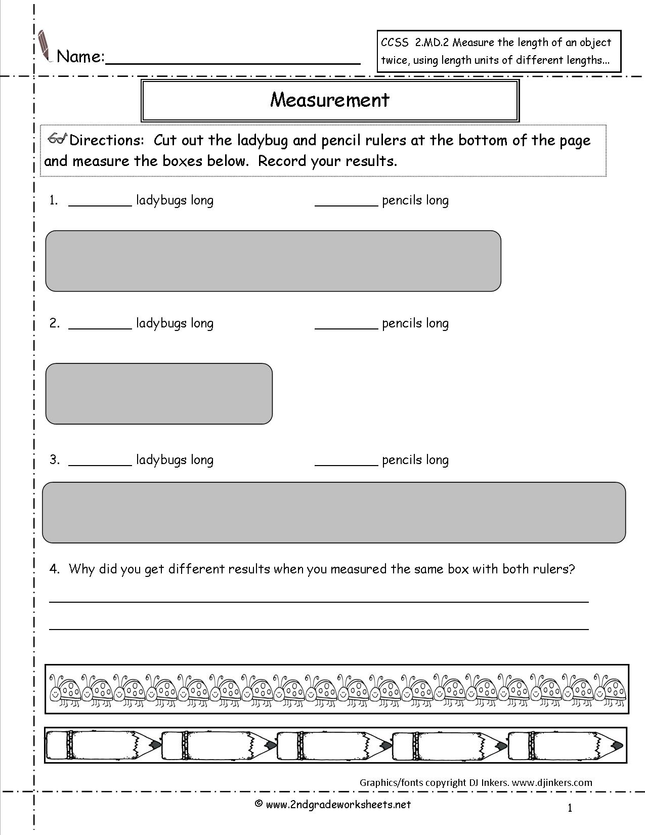 8 2nd Grade Measurement Inches And Centimeters Worksheet / worksheeto.com
