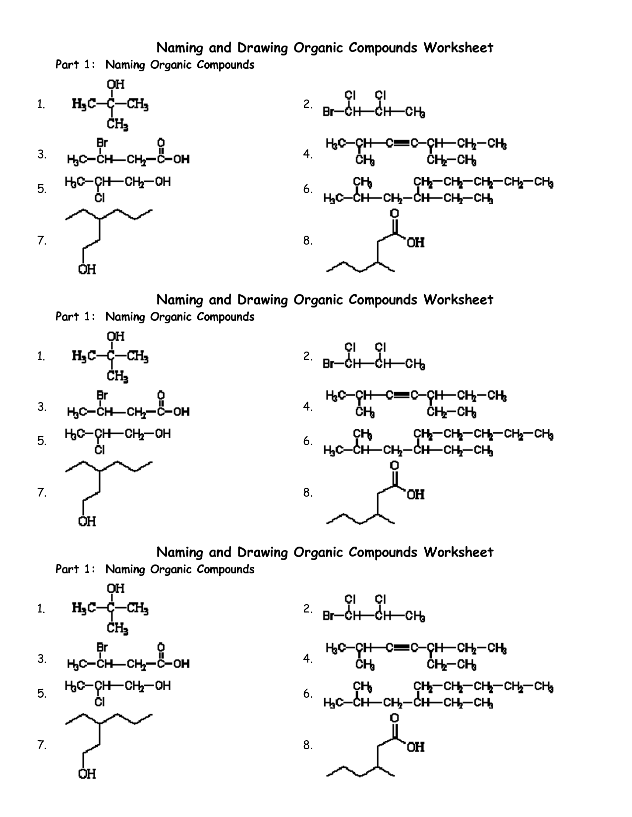 Nomenclature Naming Compounds Worksheet Answers