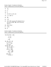 1 3 Measuring Segments Worksheet Answers