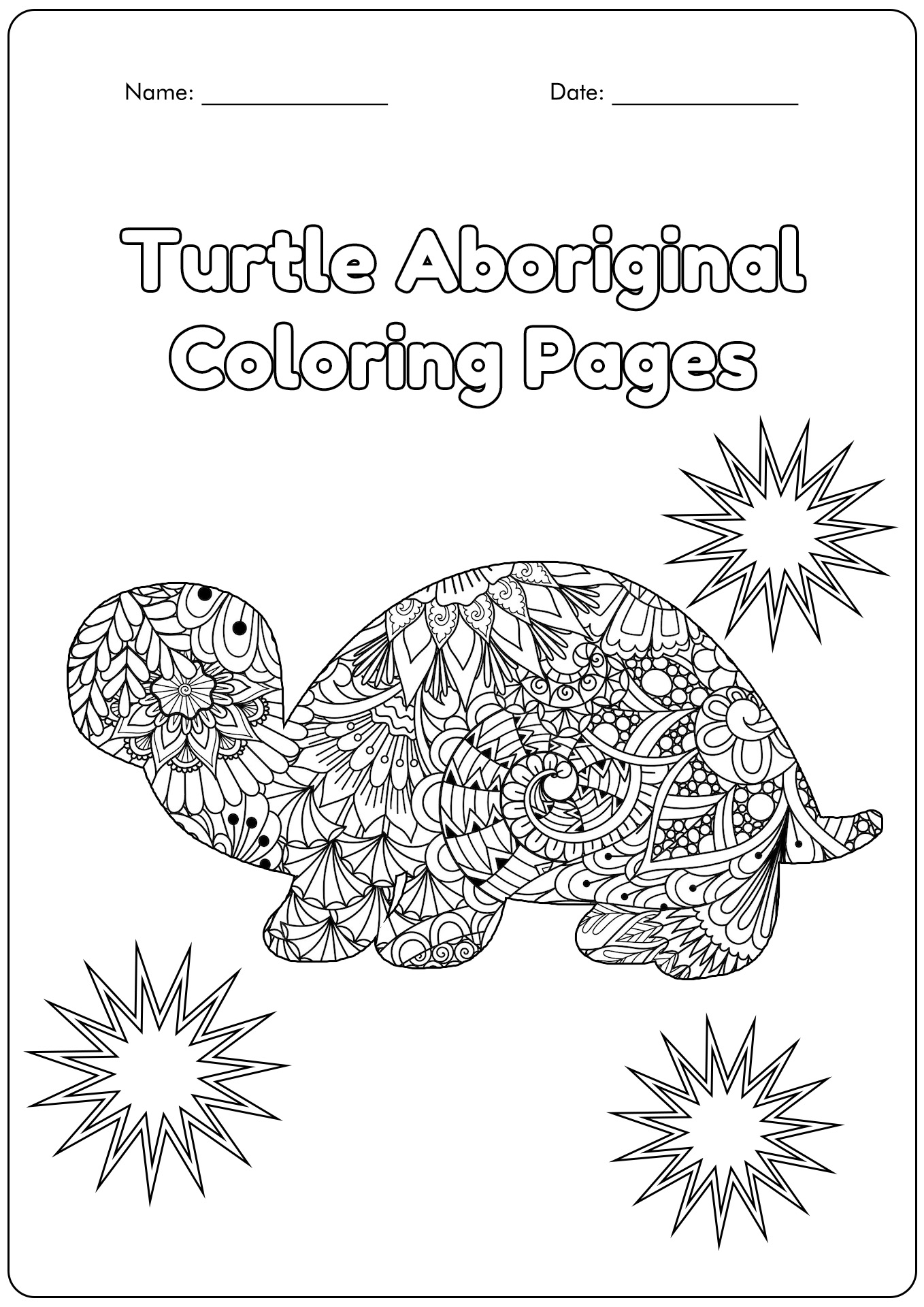 Aboriginal Coloring Pages