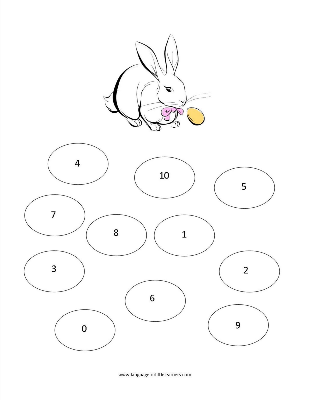 Easter Number Worksheets