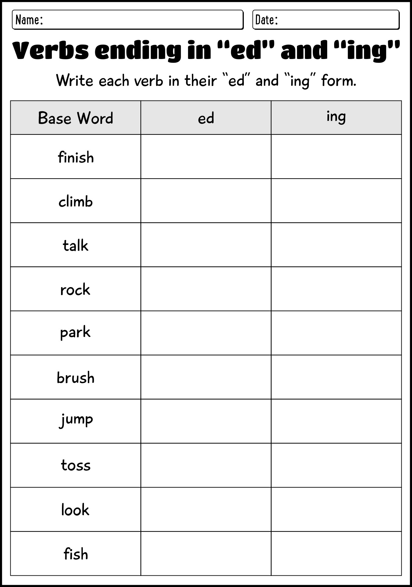 19 Suffix ING Worksheets For First Grade Free PDF At Worksheeto