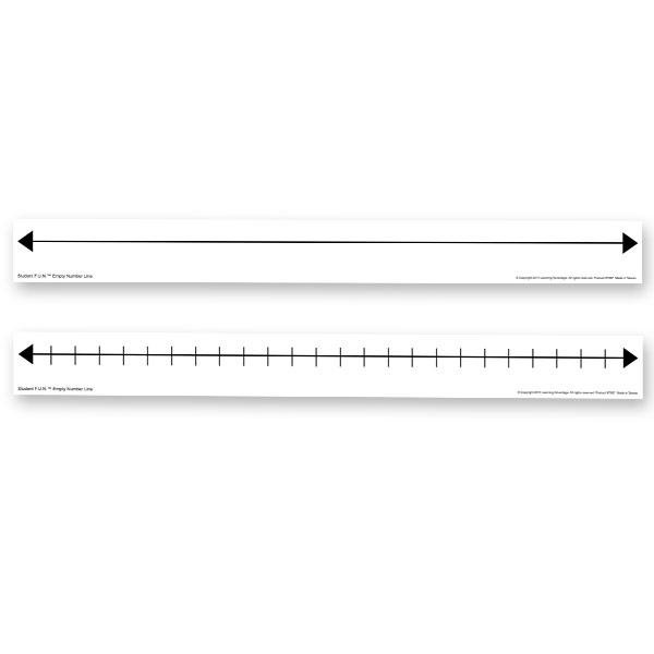 Empty Number Line Printable