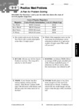 Glencoe Course 3 McGraw-Hill Worksheet