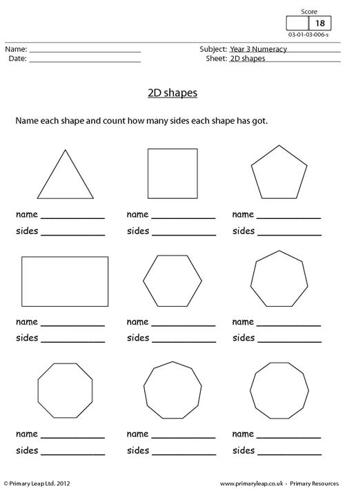 14 Geometric Shapes Worksheets 3rd Grade / worksheeto.com