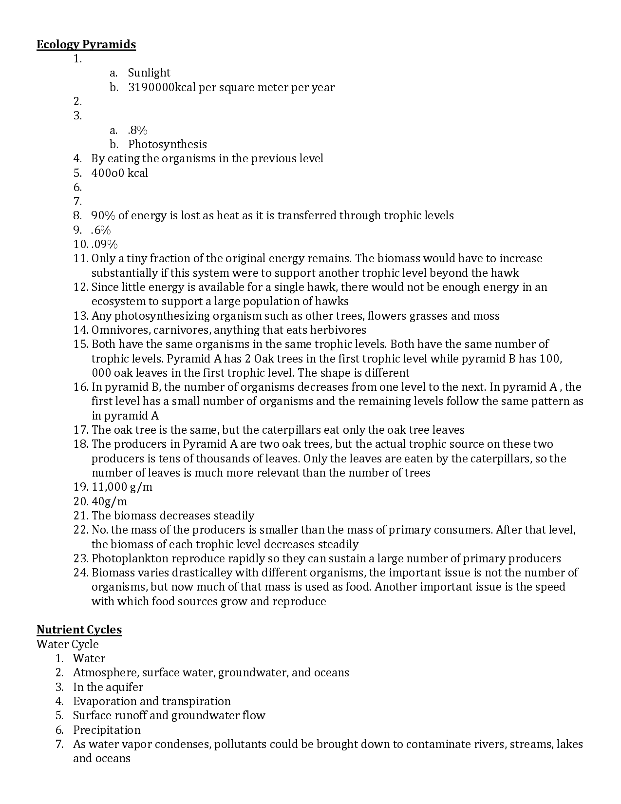 Photosynthesis Biology Answer Key POGIL