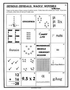 Printable Puzzles Brain Teasers