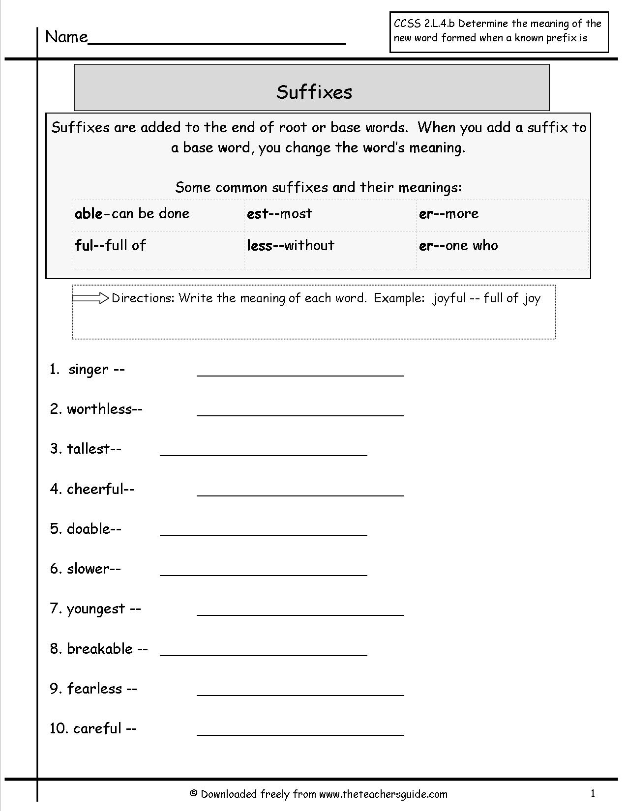 19 Suffix ING Worksheets For First Grade Worksheeto