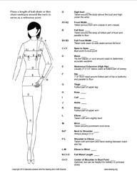 Sewing Body Measurement Worksheet