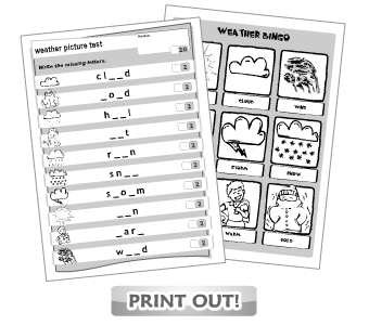 Weather Maps for Kids Printable Worksheets