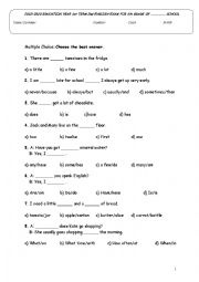 6th Grade English Worksheets Printable