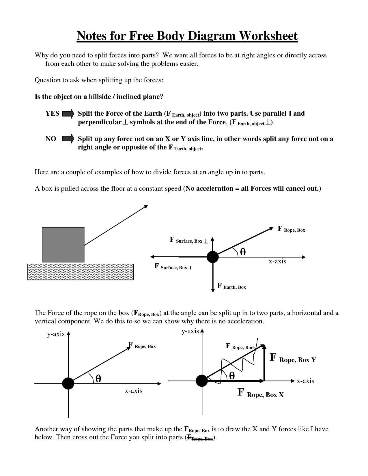 14 Force Diagrams Worksheets With Answers Worksheeto