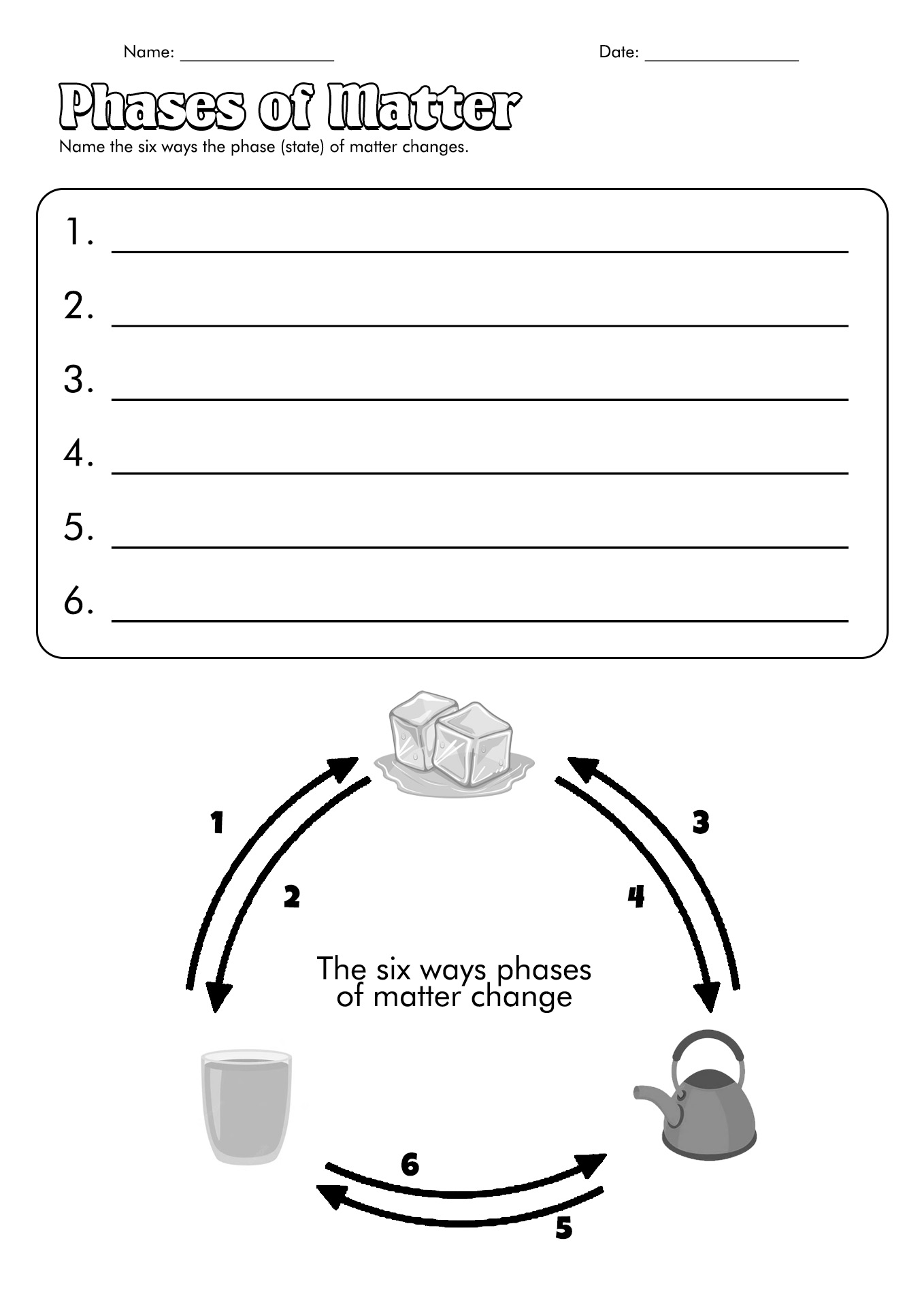 13 Phase Change Worksheet Middle School Free PDF At Worksheeto