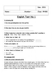 9th Grade English Worksheets