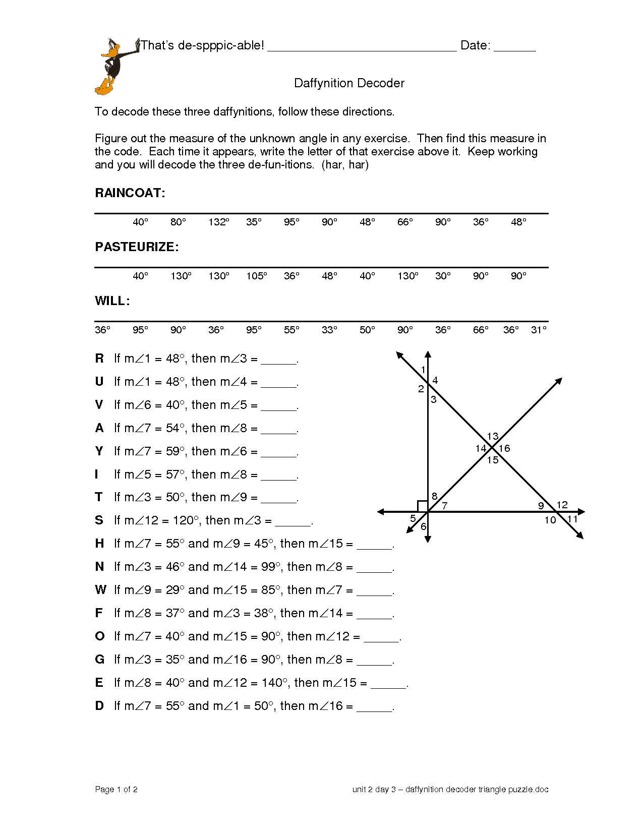 19 Pre Algebra With Pizzazz Worksheets Answers Worksheeto