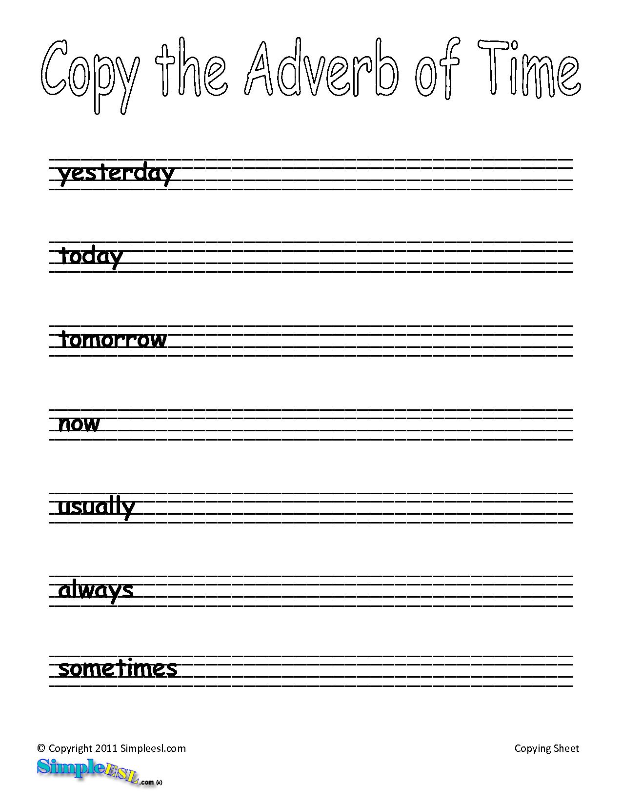 20 ESL Writing Worksheets Worksheeto