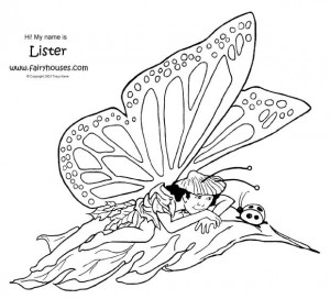 Fairy House Coloring Pages