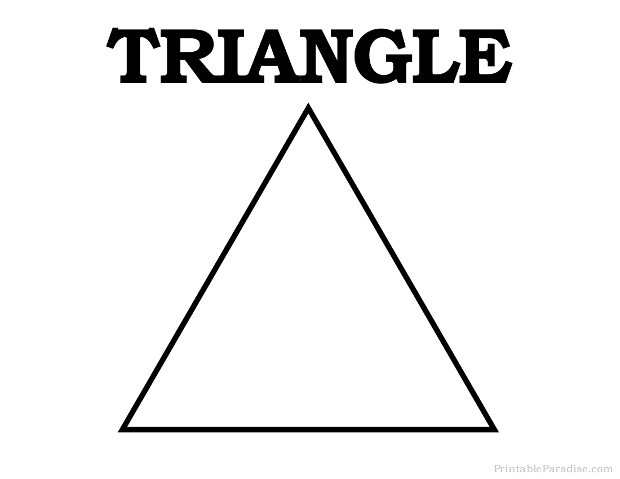 Free Printable Triangle Shapes