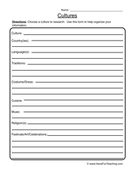 Fun Social Studies Worksheets