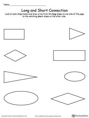 Long and Short Concept Worksheets